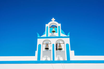 Low angle view of cathedral against blue sky