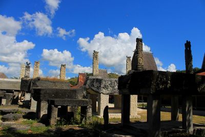 Old building against clear sky