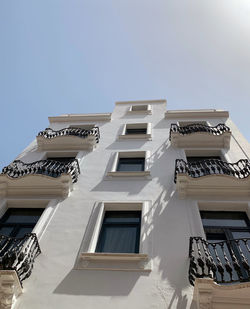 Low angle view of building against clear sky