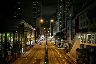 City street at night