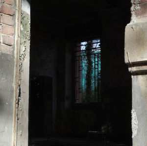 Interior of abandoned building