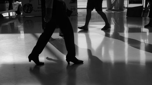 Woman standing on floor