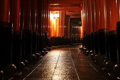 Empty corridor of building