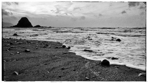 Scenic view of sea against sky