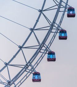 Overhead cable car against sky