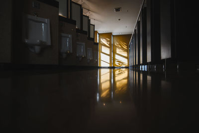 Empty corridor of building