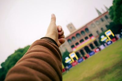 Close-up of human hand