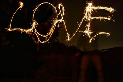 Low angle view of illuminated fireworks