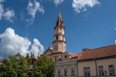 Low angle view of church against sky