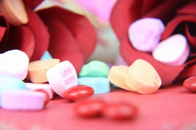 Close-up of multi colored candy