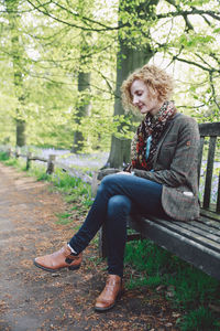 Full length of woman in the park