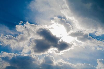Low angle view of clouds in sky