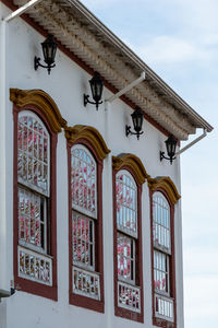 Low angle view of building against sky