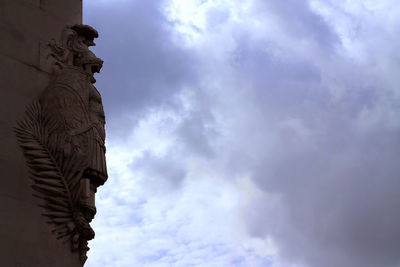 Low angle view of cloudy sky