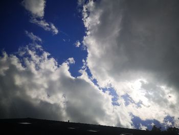 Low angle view of clouds in sky