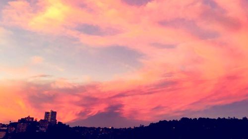 Scenic view of sky at sunset