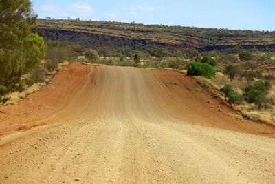 Road passing through landscape