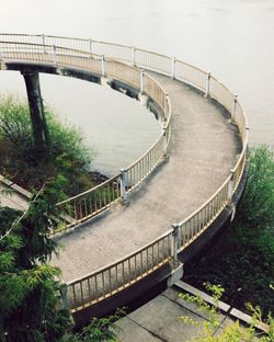 Footbridge over river