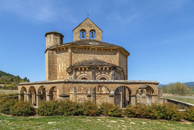 Low angle view of historical building against sky