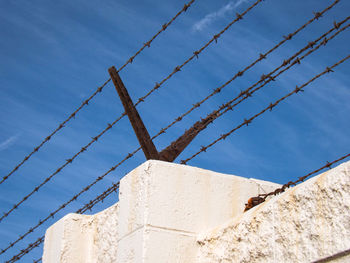 Low angle view of built structure against sky