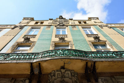 Low angle view of building against sky