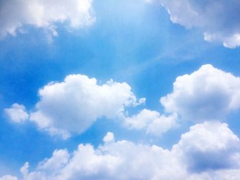 Low angle view of clouds in sky