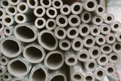 Full frame shot of pipes