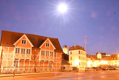 Buildings against sky in city