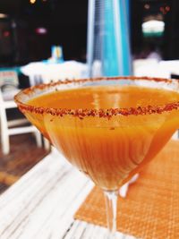 Close-up of drink on table