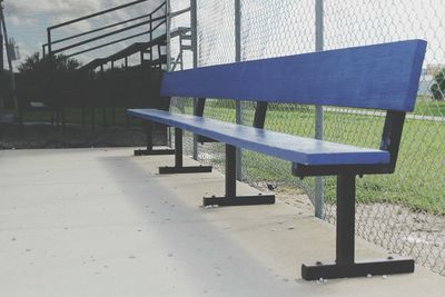 Empty bench in the park