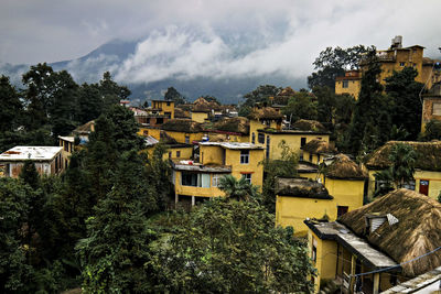 Stone houses in the villages of china d.y