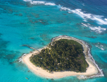 High angle view of island 