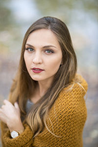 Portrait of beautiful woman