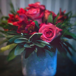 Close-up of rose bouquet