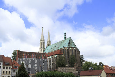 Cathedral against sky in city