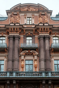 Low angle view of historical building