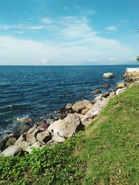 Scenic view of sea against sky