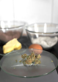 Close-up of food on table