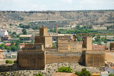 View of old building in city