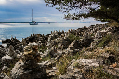 Scenic view of sea against sky