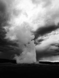 View of cloudy sky over landscape