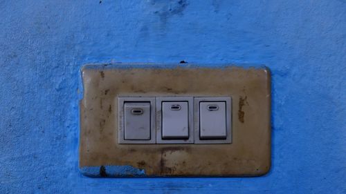 Close-up of window on wall