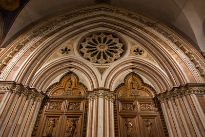 Low angle view of ceiling of building