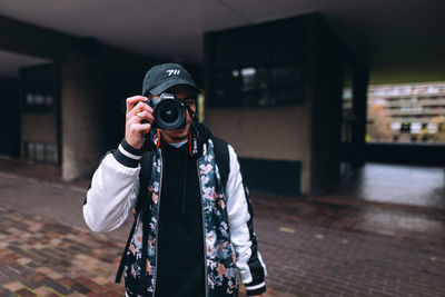 Man photographing