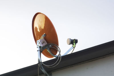 Satellite dish on a roof