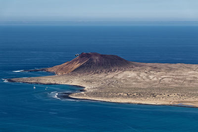 View across the island of la graciosa