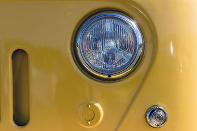 Full frame shot of yellow car