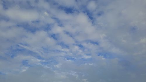 Low angle view of clouds in sky