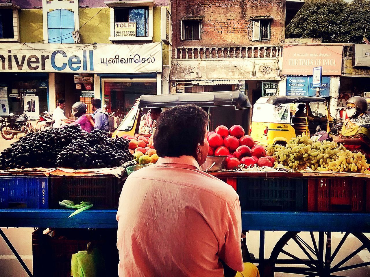 retail, food and drink, market, for sale, market stall, fruit, freshness, food, choice, men, abundance, building exterior, small business, healthy eating, variation, large group of objects, shopping, architecture, display