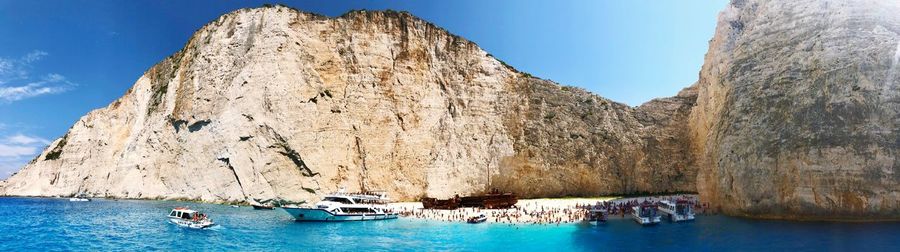 Panoramic view of sea against sky